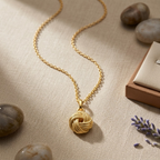 Textured Love Knot Pendant Necklace