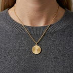 Starburst Medallion Solitaire Necklace