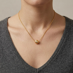 Diamond-Cut Sphere Pendant Necklace
