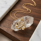Interlocking Triple Loop Pendant Necklace