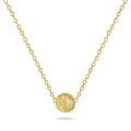 Diamond-Cut Sphere Pendant Necklace