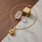 Textured Love Knot Pendant Necklace
