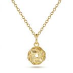 Textured Eternal Love Knot Necklace
